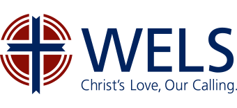 The Wisconsin Evangelical Lutheran Synod (WELS) Logo against a transparent background.